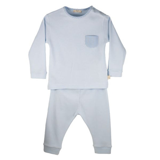 Two Piece Loungewear set W/ Stripes