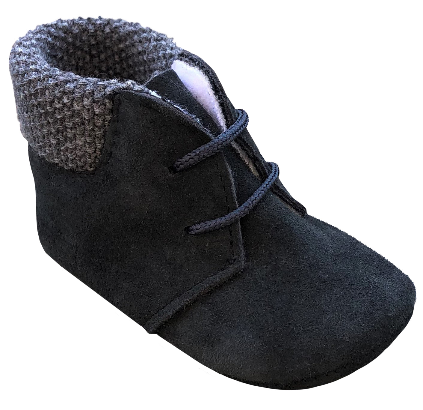 Turned Skin Suede Leather baby shoe