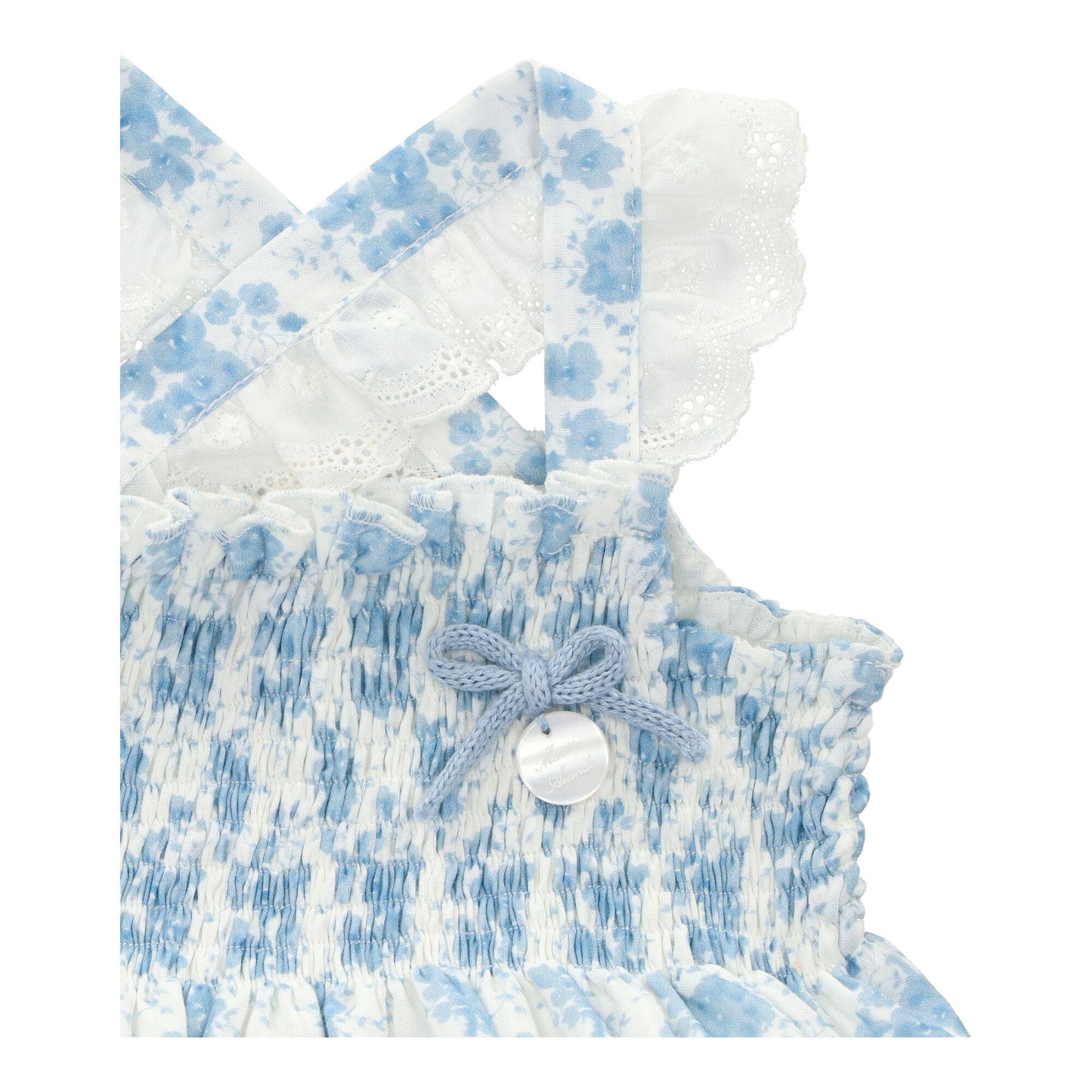 Blue garden print bubble