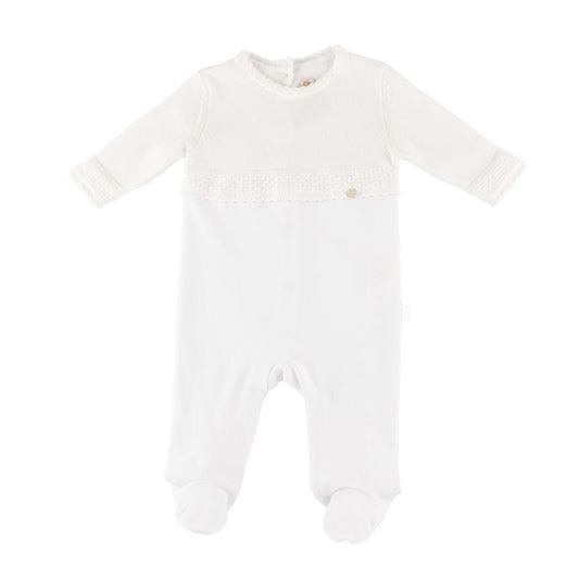Lace Trim Footie