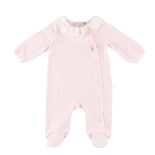 Kim Snap-Up Ruffle Collared Footie