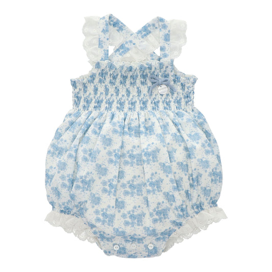 Blue garden print bubble