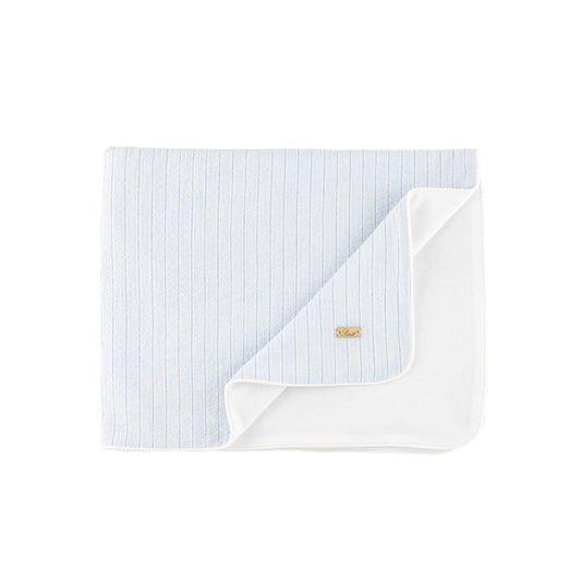 Blue striped blanket