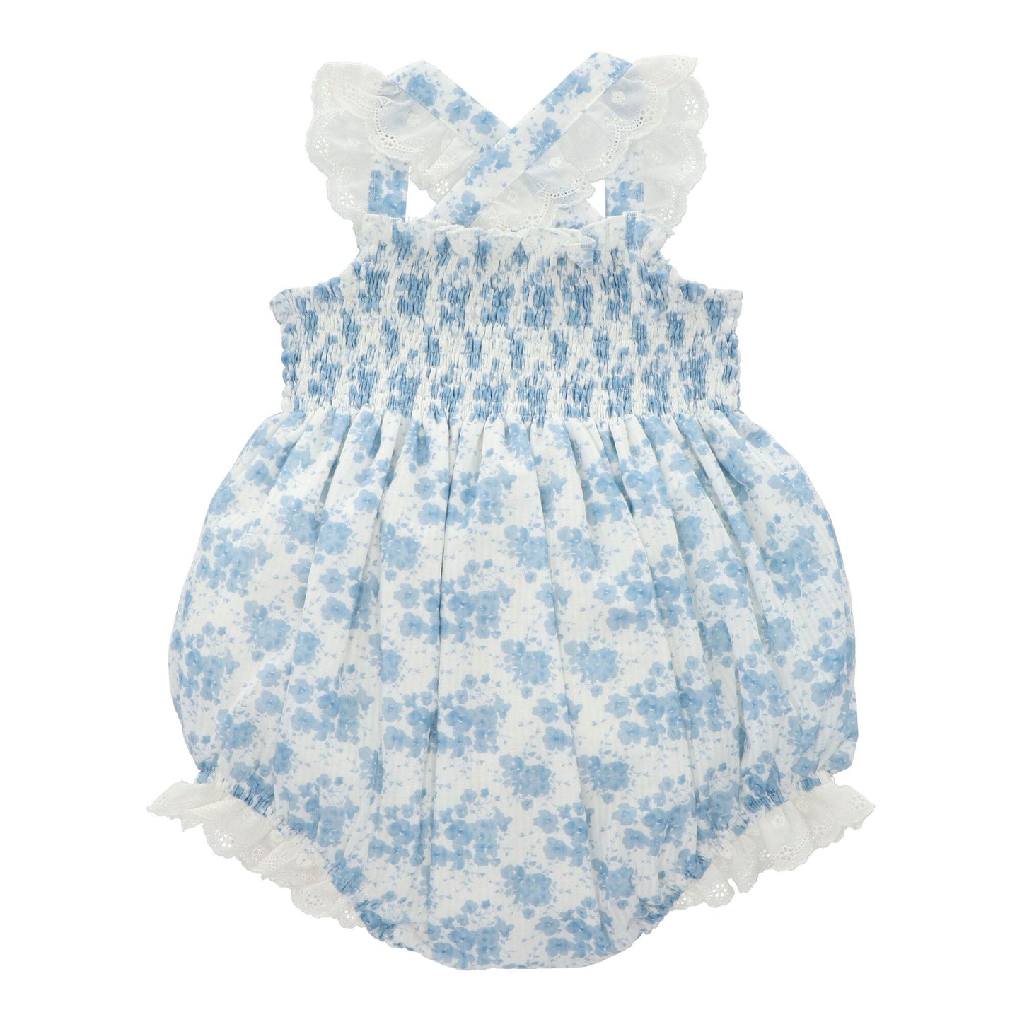 Blue garden print bubble