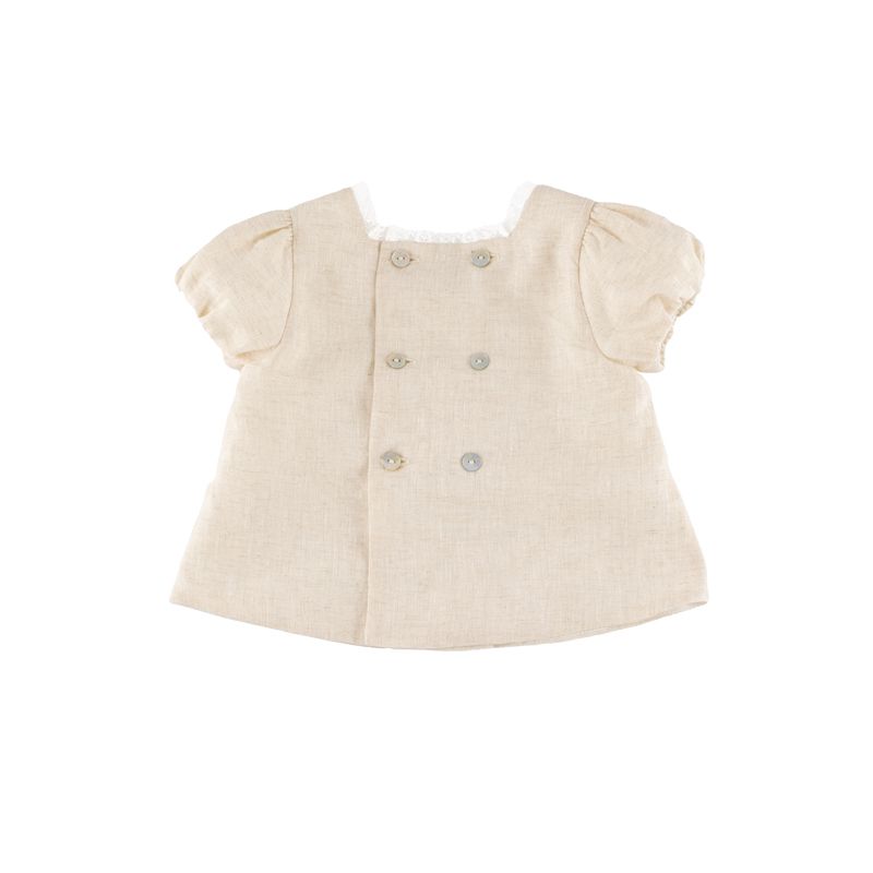 Jacqueline Bubble Short Sleeve Blouse